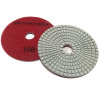 DIAMACH 100mm 4 Inch White Resin Wet Polishing Pad Velcro Backed 100 Grit 100POLPADWHT100GRIT