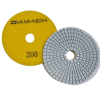 DIAMACH 100mm 4 Inch White Resin Wet Polishing Pad Velcro Backed 200 Grit 100POLPADWHT200GRIT