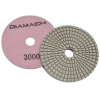 DIAMACH 100mm 4 Inch White Resin Wet Polishing Pad Velcro Backed 3000 Grit 100POLPADWHT3000GRIT