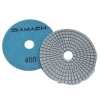 DIAMACH 100mm 4 Inch White Resin Wet Polishing Pad Velcro Backed 400 Grit 100POLPADWHT400GRIT