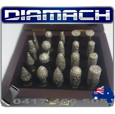 DIAMACH Vacuum Brazed Diamond Burr Set
