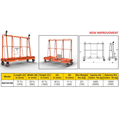 Abaco One Stop Single Sided A Frame Ssa7247