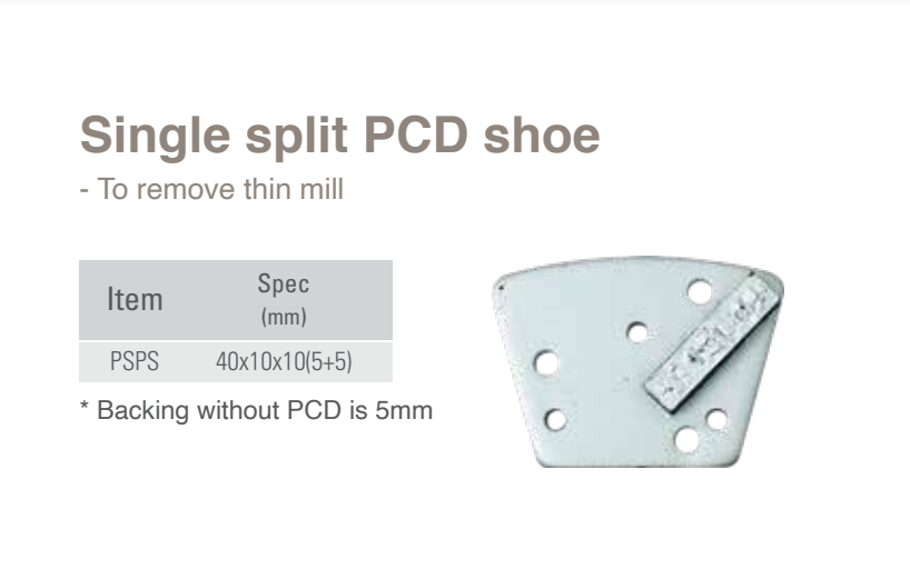 Shoe Pcd File Single split PCD shoe PSPS - DIAMACH Pty Ltd
